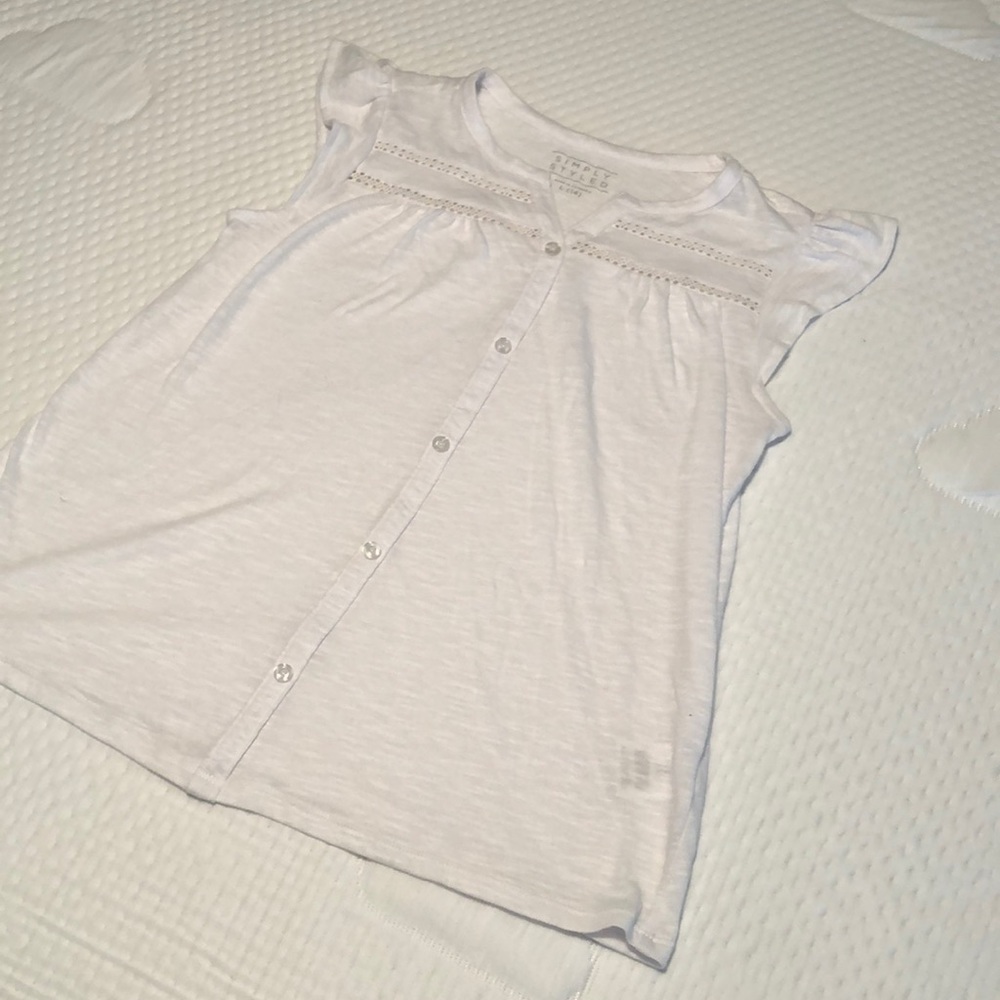 Ruffle Cap Sleeve Top